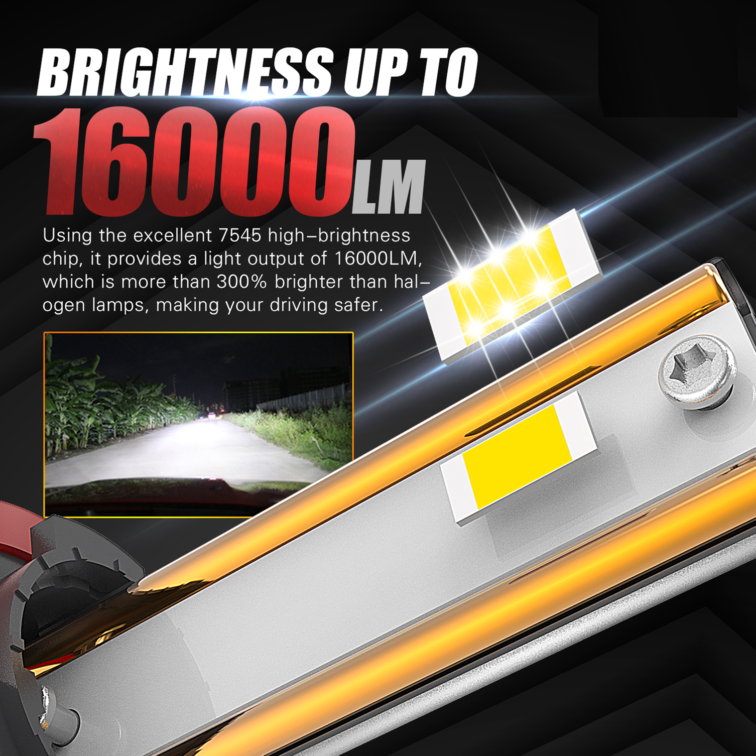 f9 led headlights high brightness